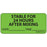 Label Paper Removable Stable For 24 1" Core 2 1/4" X 1 Fl. Green 420 Per Roll