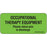 Label Paper Removable Occupational 1" Core 2 1/4" X 1 Fl. Green 420 Per Roll