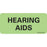 Label Paper Removable Hearing Aids 1" Core 2 1/4" X 1 Fl. Green 420 Per Roll