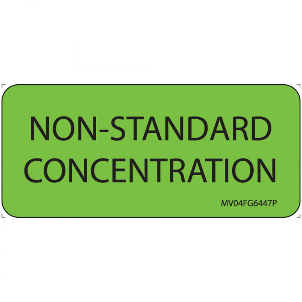 Label Paper Permanent Non-Standard 1" Core 2 1/4" X 1 Fl. Green 420 Per Roll