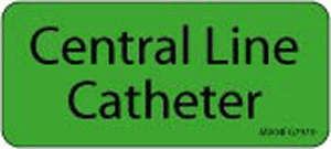 Label Paper Removable Central Line 1" Core 2 1/4" X 1 Fl. Green 420 Per Roll