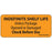 Label Paper Removable Indefinite Shelf 1" Core 2 1/4" X 1 Fl. Orange 420 Per Roll