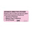 Label Paper Removable Advance Directive 1" Core 2 1/4" X 1 Fl. Pink 420 Per Roll