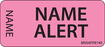 Label Paper Removable Name Alert 1" Core 2 1/4" X 1 Fl. Pink 420 Per Roll