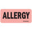 Label Paper Permanent Allergy 1" Core 2 1/4" X 1 Fl. Red 420 Per Roll