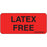 Label Paper Permanent Latex Free 1" Core 2 1/4" X 1 Fl. Red 420 Per Roll