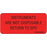 Label Paper Permanent Instruments Are Not 1" Core 2 1/4" X 1 Fl. Red 420 Per Roll