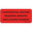 Label Paper Permanent Confidential Record 1" Core 2 1/4" X 1 Fl. Red 420 Per Roll