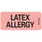 Label Paper Permanent Latex Allergy 1" Core 2 1/4" X 1 Fl. Red 420 Per Roll