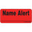 Label Paper Removable Name Alert 1" Core 2 1/4" X 1 Fl. Red 420 Per Roll