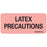 Label Paper Permanent Latex Precautions 1" Core 2 1/4" X 1 Fl. Red 420 Per Roll