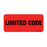 Label Paper Permanent Limited Code 1" Core 2 1/4" X 1 Fl. Red 420 Per Roll