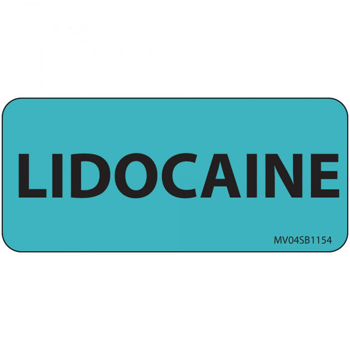 Label Paper Removable Licocaine 1" Core 2 1/4" X 1 Blue 420 Per Roll