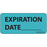 Label Paper Removable Expiration Date 1" Core 2 1/4" X 1 Blue 420 Per Roll