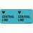 Label Paper Removable Central Central Line 1" Core 2 1/4" X 1 Blue 420 Per Roll