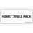 Label Paper Removable Heart Towel Pack 1" Core 2 1/4" X 1 White 420 Per Roll