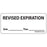 Label Paper Removable Revised Expiration 1" Core 2 1/4" X 1 White 420 Per Roll