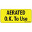 Label Paper Permanent Aerated O.K. To 1" Core 2 1/4" X 1 Yellow 420 Per Roll