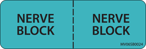 Label Paper Removable Nerve Block : 1" Core 2 15/16" X 1 Blue 333 Per Roll
