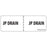 Label Paper Permanent Jp Drain : 1" Core 2 15/16" X 1 White 333 Per Roll