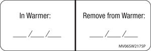 Label Paper Permanent In Warmer: Remove 1" Core 2 15/16" X 1 White 333 Per Roll