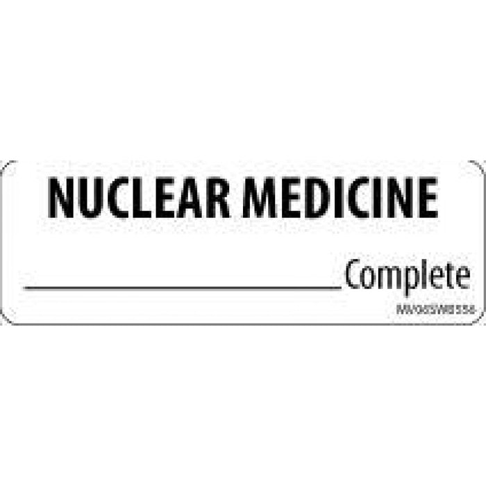 Label Paper Removable Nuclear Medicine 1" Core 2 15/16" X 1 White 333 Per Roll