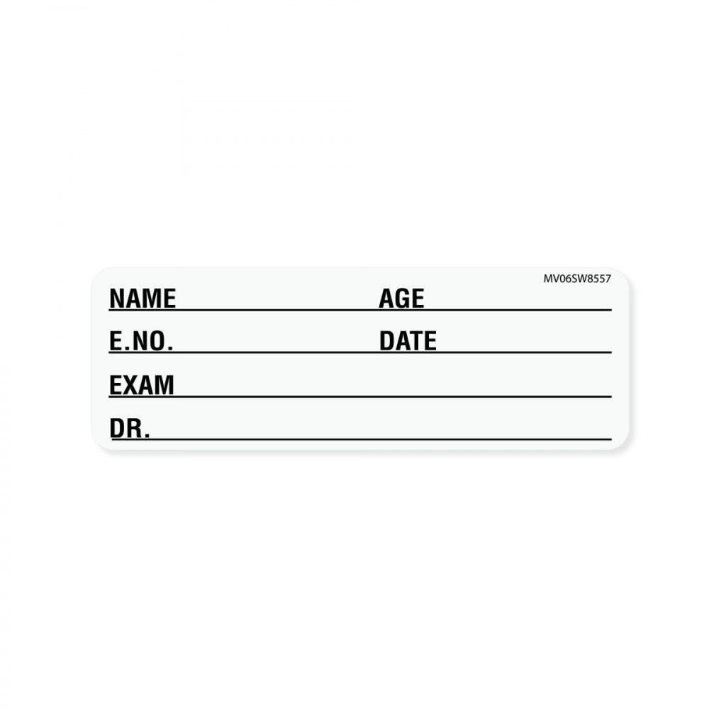 Label Paper Removable Name Age E. 1" Core 2 15/16" X 1 White 333 Per Roll