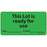 Label Paper Removable This Lot Is 1" Core 2 15/16" X 1 1/2" Fl. Green 333 Per Roll