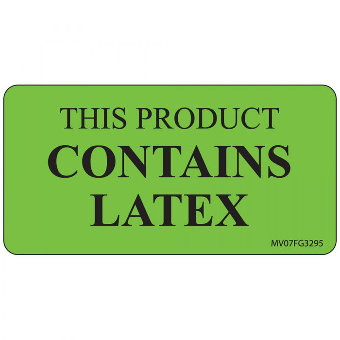 Label Paper Removable This Product 1" Core 2 15/16" X 1 1/2" Fl. Green 333 Per Roll