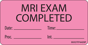 Label Paper Permanent Mri Exam 1" Core 2 15/16" X 1 1/2" Fl. Pink 333 Per Roll