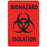 Label Paper Permanent Biohazard Isolation 1" Core 2" 15/16" X 2 Fl. Red 333 Per Roll