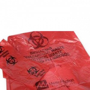 Inteplast Group Biohazardous Waste Bags - Biohazard Waste Bag, Red, 40" x 46", 1.2 Mil - F135