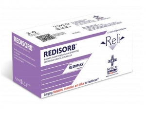 Myco Medical Supplies Redisorb Violet Suture - Redisorb Suture, Violet, BR, MC-2, Size 4-0, 18" - V464-SI