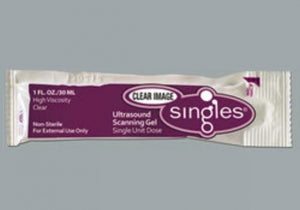 Next Medical Clear Image Singles Ultrasound Scanning Gel - Clear-Image Ultrasound Gel Single Pack, 30 mL - 02-400B-030