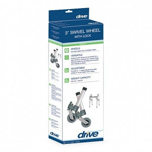 Drive Devilbiss Healthcare Swivel Wheels with Locks - Swivel Wheel, 3" - 10113