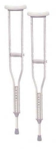 Drive / DeVilbiss Pediatric Aluminum Crutches w/Access - DBM-CRUTCH, ALUM. PEDI, 1 PAIR - 10416-1