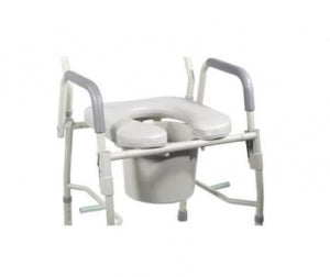 Drive / DeVilbiss K. D. Deluxe Steel Drop-Arm Commodes - Replacement Seat for Deluxe Commode - 11125-PS