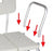 Drive / Devilbiss Healthcare Bariatric Transfer Tub Bench - Bariatric Transfer Tub Bench with Suction Feet - 12011KD-1