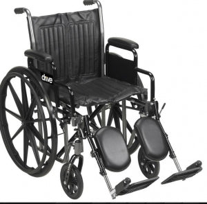 Drive / DeVilbiss Healthcare Silver Sport 2 Wheelchairs - Silver Sport 2 Wheelchair, 18" - SSP218DDA-ELR