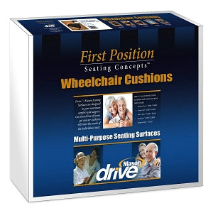 Drive / DeVilbiss Gel-U-Seat Gel and Foam Wheelchair Cushions - Gel-U-Seat Gel and Foam Wheelchair Cushion, Skin Protection, Water Resistant, 20" W x 18" D x 3" H - 8046-4