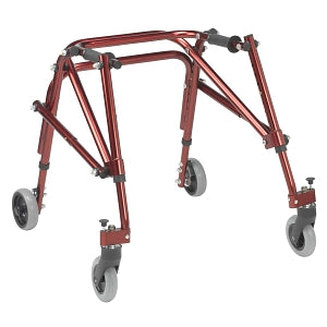 Drive DeVilbiss Nimbo Posterior Walker - Nimbo Posterior Walker with Seat, Red, Size S, 19"-25" Handle Height - KA2200S-2GCR