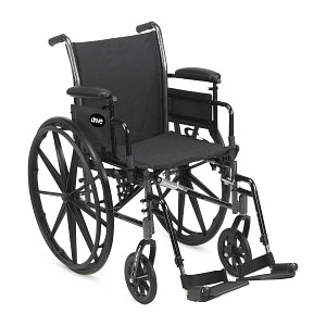 Drive Devilbiss Healthcare, Inc. Cruise III Wheelchair - Cruiser III Standard Wheelchair with Removable Arms and Legs, 18" - K318DDA-SF