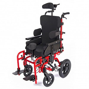 Drive Devilbiss Healthcare, Inc. Kanga Folding Tilt-in-Space Wheelchairs - Kanga Folding Tilt-in-Space Wheelchair with Desk-Length Arms, Pediatric, 14" W - KGP-8014-2GR