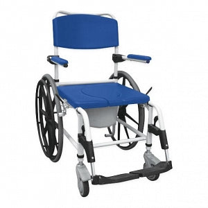 Drive / DeVilbiss Aluminum Shower Commode Chairs - 24" W Mobile Aluminum Shower Commode Chair - NRS185006