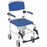 Drive / DeVilbiss Aluminum Shower Commode Chairs - 22" W Mobile Aluminum Shower Commode Chair with 4 Rear-Locking Casters - NRS185007