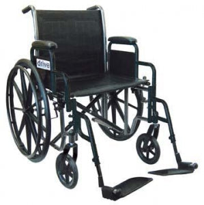 Drive / DeVilbiss Healthcare Silver Sport 2 Wheelchairs - WHEELCHAIR, SLVRSPORT2, 18", SWING FEET - SSP218DDA-SF