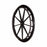 Drive Devilbiss Healthcare, Inc. Rear Wheel Assemblies for Drive Wheelchairs - 24" Black Replacement Wheel with Handrail - STDS3J2424