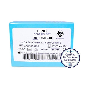 MedTest DX BS-200 Calibrators and Controls - Lipid Control for BS200 Analyzer - L7580-18