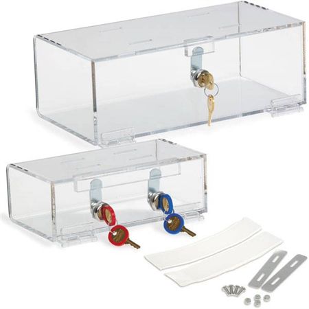 Double Lock Medical Box Small - 8.325"W x 4.5"D x 2.875"H