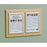 Silver Frame Triple Frame Messaging Board - 35"W x 16"H